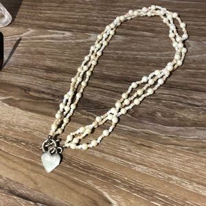 Sterling silver beaded necklace